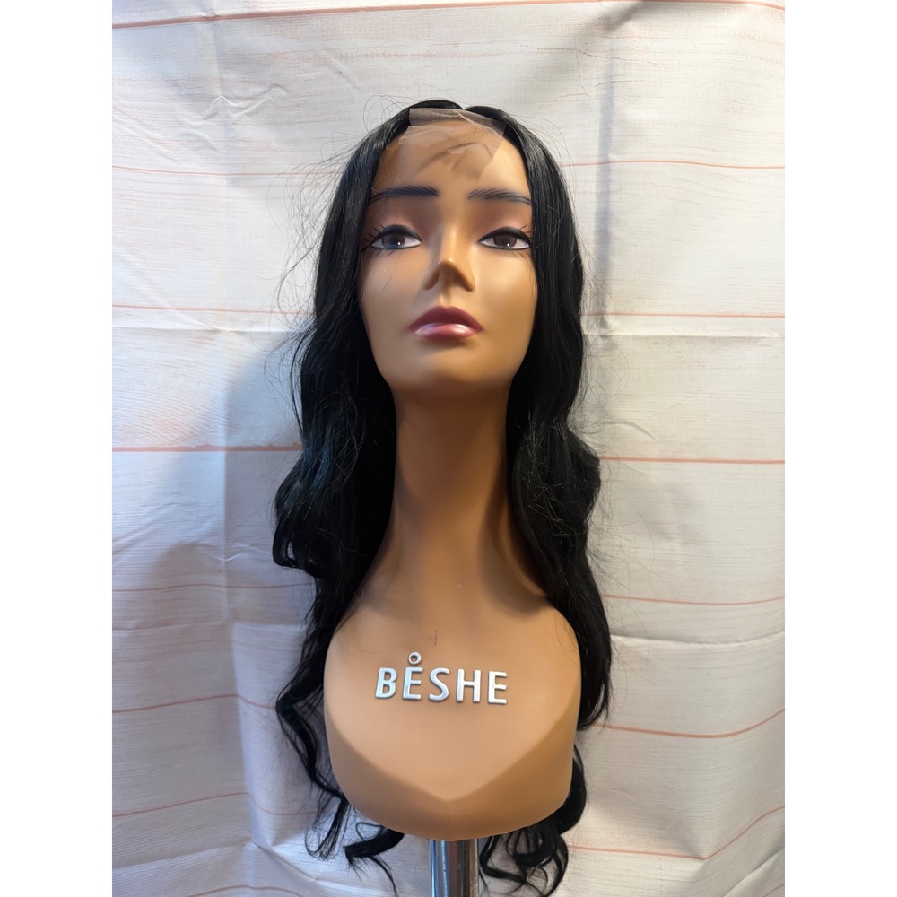 1B long synthetic wig